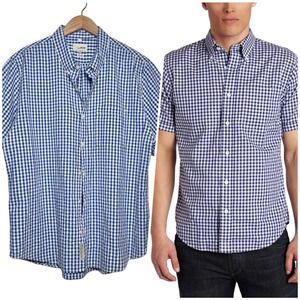 Jack Spade | Men | Conrad Gingham Seersucker SS Button Up Shirt | XL